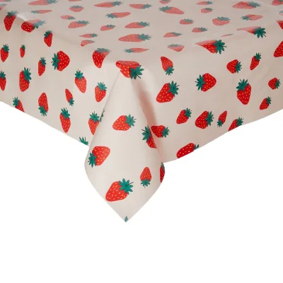 WATERPROOF lemosható asztalterítő 130x160 cm ,eper akció