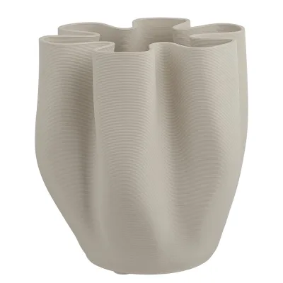 VISION 3D nyomtatott porcelán váza, fehér akció