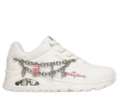 Skechers női Rolling Stones: UNO - Rock N' Charm Shoes cm FEHÉR, Méret 40 akció
