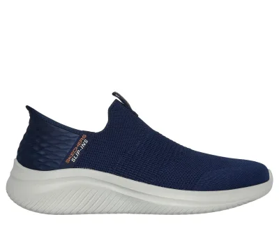 Skechers férfi Slip-ins: Ultra Flex 3.0 - Smooth Step Shoes cm SÖTÉTKÉK, Méret 50.5 Wide, Vegan akció