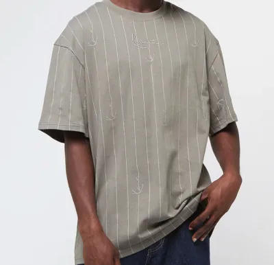 Karl Kani Small Signature Logo Pinstripe light grey/dark grey XS akció